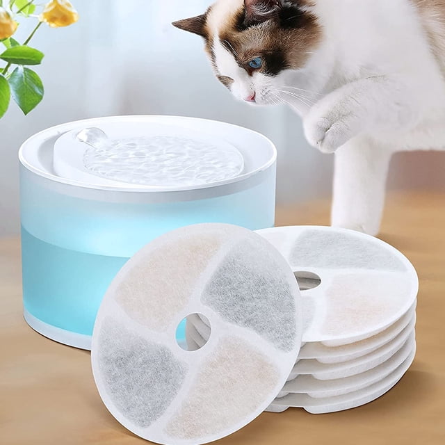Filtro para fuente de agua para gatos Laklulu, repuesto de filtro para fuente de agua para gatos