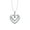 10K White Gold, variant on 10K White Gold Diamond Heart Pendant with Silver Cable Chain Necklace 18" (1/8 cttw, I2-I3 Clarity, I-J Color)