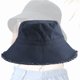 thumbnail image 4 of Hombres Mujeres al aire libre ala ancha pescador sombrero de cubo moda borla gorra flexible (azul marino), 4 of 8