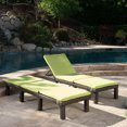 thumbnail image 5 of Joyce Outdoor Wicker Chaise Lounge, Set of 2, Multibrown and Green, 5 of 6