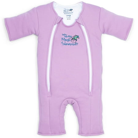 Magic Sleepsuit Baby Merlin's 100% Cotton Baby Transition Swaddle - Baby Sleep Suit - Lavender - 6-9 Months