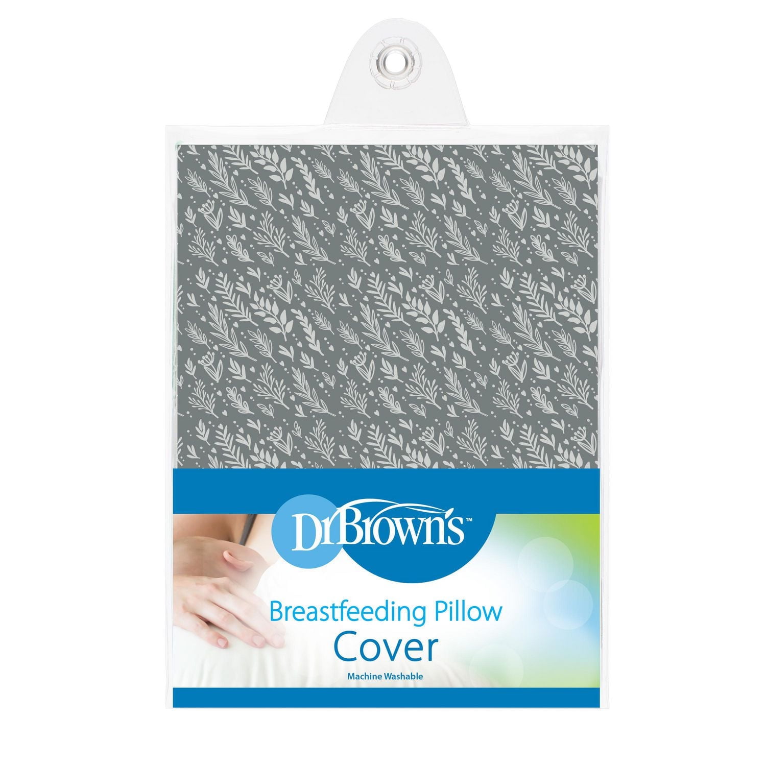 Coussin d'allaitement enveloppe de Dr. Brown's, gris