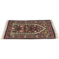 thumbnail image 1 of Muslim Prayer Rug Portable Exquisite Embroidered Floral Design Ethnic Worship MatBrown, 1 of 8