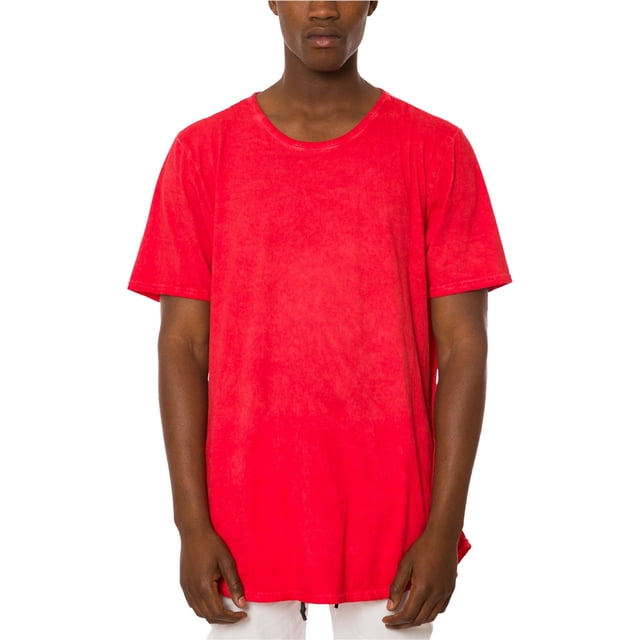 Jaywalker playera básica con dobladillo extendido para hombre, rojo, grande Jaywalker Camiseta básica