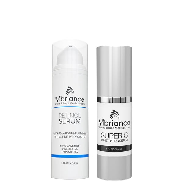 Set de cuidado de la piel Vibriance Dynamic Duo Super C con vitamina C y retinol