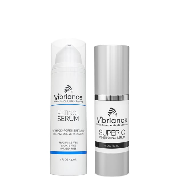 Set de cuidado de la piel Vibriance Dynamic Duo Super C con vitamina C y retinol