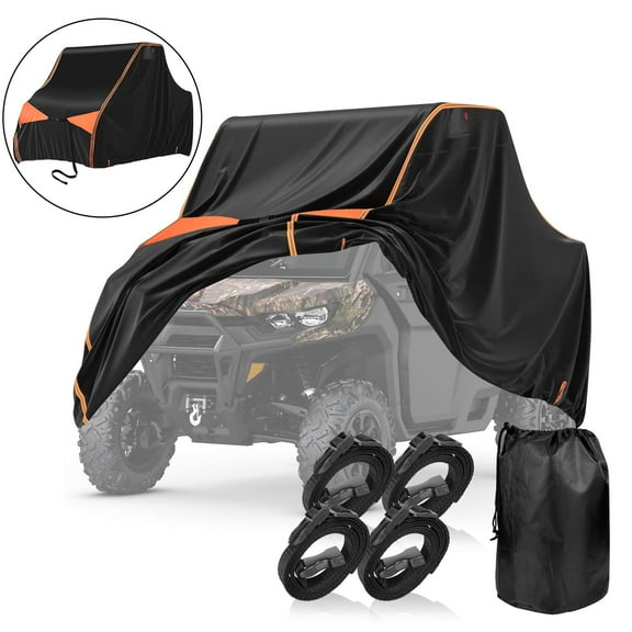 UTV Cover Waterproof 420D Oxford Heavy Duty 2-3 Seater, Side by Side Cover Accessories with Storage Bag Compatible with Honda Pioneer