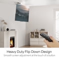 thumbnail image 3 of VIVO White Electric Swivel Flip Down Ceiling TV Mount for 32" to 70" Screen, 3 of 8