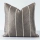 thumbnail image 3 of Fundas de almohada decorativas, fundas de almohada cuadradas con textura, fundas de almohada de jacquard a rayas con cremallera invisible y bordes ribeteados para sofá, sala de estar, dormitorio, 18.0 Namotu CZJJ-ZC52-1, 3 of 6