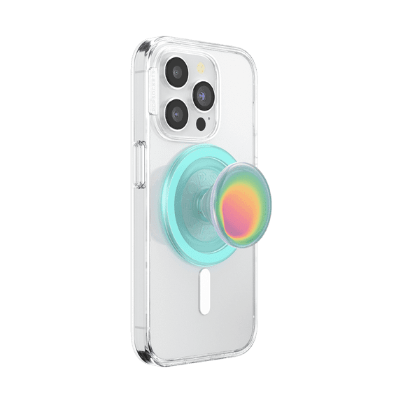 PopSockets Phone Grip for MagSafe, Magnetic Holder, Phone Stand, Light Blue - Boca Aura