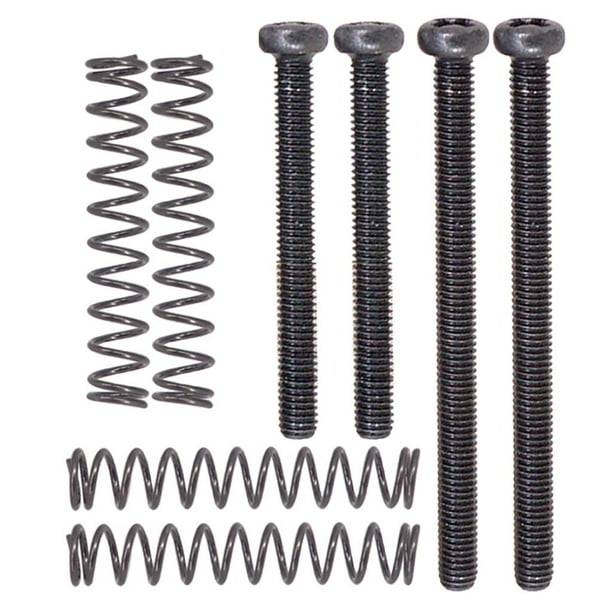Tornillos y resortes de hierro para cordal de bajo eléctrico Negro