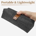 thumbnail image 6 of Unique Bargains Snowflake Oxford Style Pencil Pouch with Large Capacity Gray, 6 of 6