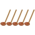 thumbnail image 1 of Cucharas de madera con mango resistente, 5 uds., pulidas a mano, peso ligero, cuchara de concha de tortuga japonesa para el hogar y restaurante, 1 of 8