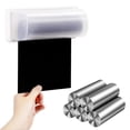 thumbnail image 1 of Plástico duradero Hogar Cocina Baño Bolsa de basura de plástico montada en la pared Almohadilla adhesiva Caja de almacenamiento Caja de almacenamiento Suministros de almacenamiento Negro, 1 of 3