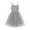 Gray, variant on Utoimkio Girls Long Evening Gown Halter Dress Summer Mesh Maxi Dress Short Sleeve Princess Party Dresses for Girls