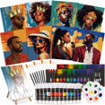 thumbnail image 1 of Art Craft Kit Cholemy, juego de 36 piezas para pintar y beber, 20 x 25 cm, lienzo, 1 of 6