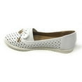 thumbnail image 3 of Victoria K Women's Rhinestone Emblem With Bow Tie Embossed Casual Flats, 3 of 5