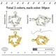 thumbnail image 2 of 1 caja de 60 dijes de delfín a granel, dije de delfín plateado, pez plateado y dorado, dije 3D de la paz, el amor, el verano, el océano, el mar, aleación de animales, 2 of 5