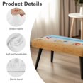 thumbnail image 6 of Whosucclay Beach Starfish Conch Seashells Print Dining Room Bench Covers Non-Slip Bench Chair Slipcovers Dust Proof Bench Seat Cushion Slipcovers Removable Bench Protectors for Wedding, Hotel, Party, 6 of 7