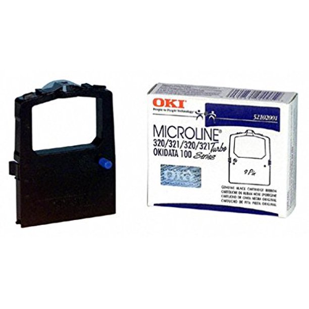 Okidata Black Nylon Ribbon For Microline 320 321 Printers 5 6 Inch X 2 Yards Walmart Com