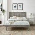 thumbnail image 4 of Modway Alana Wood Full Platform Bed With Splayed Legs in Gray, 4 of 11