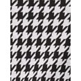 thumbnail image 5 of DARING DIVA Women's Houndstooth Vintage Bishop Sleeve Square Neck Blouse XS Black White, 5 of 6