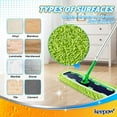 thumbnail image 3 of KEEPOW Reusable Mop Pad for Sweeper XL, 6 Pack Washable Microfiber Mop Pad Refills for Surface/Hardwood Floor Cleaning, for Dry Sweeping/Wet Mopping, 3 of 8