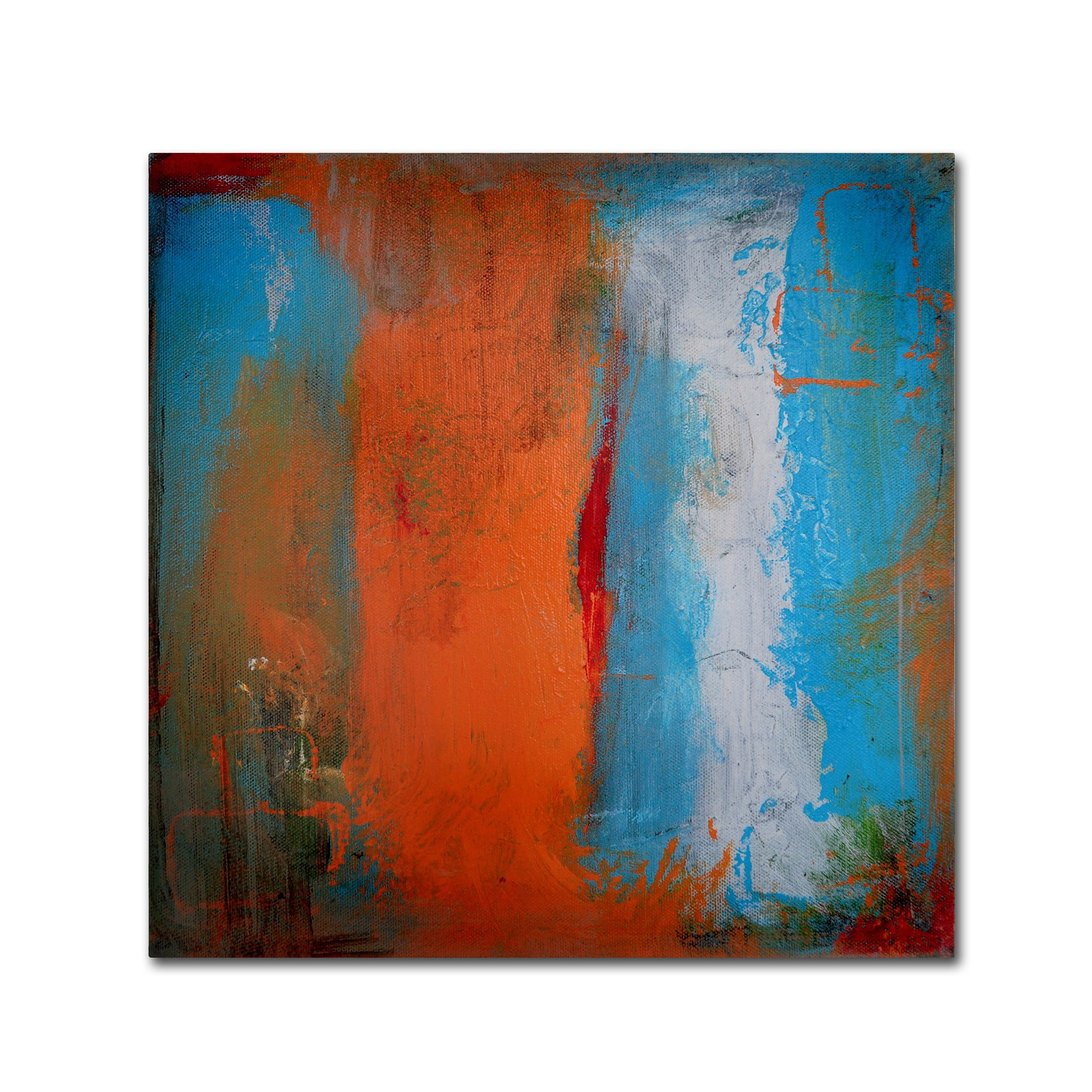 Trademark Fine Art "Orange Swatch" Canvas Art by Nicole Dietz