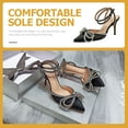 thumbnail image 4 of 1 Pair Thin Heel Sandals Summer Pointed Footwear High Heeled Shoes for Women, 4 of 6