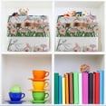 thumbnail image 6 of Coolnut Dragonfly Flowers Foldable Canvas Storage Bin, Sturdy Fabric Storage Basket with Handles, Storage Cube Box for Organizing Shelf Nursery Toy Closet 2PCS#714 Home Decor, 6 of 7