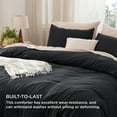 thumbnail image 4 of U by Bedsure 3 Pieces Queen Comforter Bedding Set, Black Comforter Set for All Seasons, 1 Lightweight Prewashed Comforter and 2 Pillowcases,Queen,Black, 4 of 7