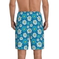 thumbnail image 6 of KLL Daisies Flowers for Men's 1-Pack Shorts,Sleep Pajama Shorts for Men Soft Pj Shorts Men's Pajama Bottoms Sleepwear -3X-Large, 6 of 7