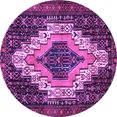 thumbnail image 1 of Ahgly Company Indoor Round Persian Purple Traditional Area Rugs, 3' Round, 1 of 4