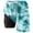 A1#-Mint Green, variant on Men Tie Dye Board Shorts - Double Layer Swim Trunks With Mesh Liner, Quick Dry Beach Bottoms(Mint Green-S)