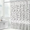 thumbnail image 3 of Jinsinto Gray Replacement Shower Curtain 180 x 200 cm, 3 of 5