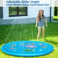 thumbnail image 2 of DUNCHATY 68" Splash Pad for Kids and Adults Outdoor Lawn Games Water Play Toy Mat, Blue, 2 of 5