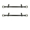 thumbnail image 2 of Nyell 1" dia. Single Curtain Side Rod 12-20 inch long (Set of 2) - Black, 2 of 2