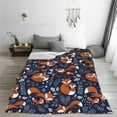 thumbnail image 5 of Pofeuu Cute Foxes Print Ultra-Soft Micro Fleece Blanket,for Bed Or Sofa,All Season Throw Blankets Flannel Blanket-50"x40", 5 of 7
