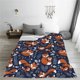 thumbnail image 5 of Balery Cute Foxes Manta de Felpa Suave y Acogedora – Cobija de Franela Aterciopelada para Cama, Lavable y Cálida para Sofá, Mascotas, Transpirable-50"x40", 5 of 7