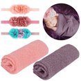 thumbnail image 3 of Coofit 2 Pcs Emmaillotage pour Bébé Mode Coton Extensible Accessoire Photo pour Bébé avec 3 Bandeaux, 3 of 10