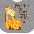 thumbnail image 4 of Inktastic My Mimi Loves Me Boys or Girls Baby Bib, 4 of 4