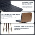 thumbnail image 6 of Foreate 26" Swivel Counter Height Bar Stool, Set of 2, PU Leather, 440LBS Capacity, Mid-Century Modern Design for Kitchen & Bar, 6 of 8