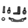 thumbnail image 3 of RC Car Steering Group Assembly Set, Easy To Install Aluminum Alloy High Strength Improve Performance RC Steering Assembly Wear Resistance  For RC Car Black,,Orange, 3 of 8