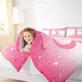 thumbnail image 4 of Feelyou Princess Monogrammed B Twin Comforter Sets, Kids Bow Letter Bedding Set, 2pcs, 4 of 8