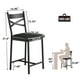 thumbnail image 4 of ChaoLink Juego de 4 taburetes de bar, taburetes de bar para cocina con reposapiés y respaldo, tapizados en cuero PU, altura de mostrador, 4 of 8