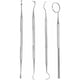 thumbnail image 3 of Kit de herramientas dentales de acero inoxidable de 4 piezas para dentistas, juego de raspadores de dientes para uso personal y profesional, 3 of 5