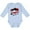 AE-Light Blue, variant on My Papa Loves Me with Cute Ladybugs Boys or Girls Long Sleeve Baby Bodysuit