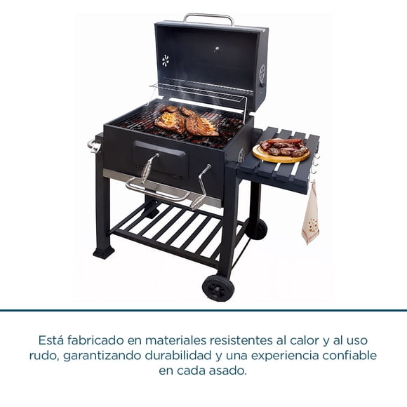 ASADOR DE CARBÓN PREMIUM DE HIERRO