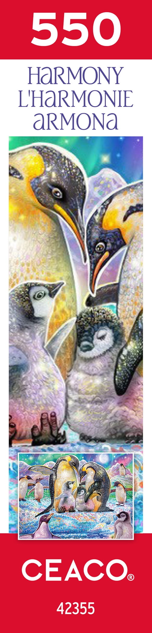 Ceaco - Harmony - Penguin - 550 Piece Interlocking Jigsaw Puzzle