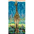 thumbnail image 2 of Vitaletti, Carolee 11x18 Black Ornate Wood Framed with Double Matting Museum Art Print Titled - Regal Giraffe II, 2 of 4